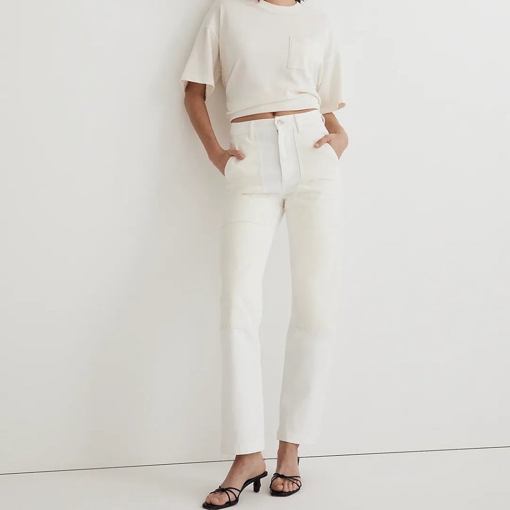 Madewell The '90s Straight Jean: Two Tone Workwear Edition Carpenter Size 33